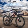 S26103 26 inch Mountain Bike for Teenagers Girls Women, Shimano 21 Speeds Gear MTB with Dual Disc Brakes and 100mm Front Suspension, White/Pink