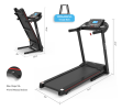 Fitshow App Home Foldable Treadmill with Incline, Folding Treadmill for Home Workout, Electric Walking Treadmill Machine 5" LCD Screen 250 LB Capacity