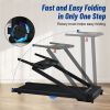 Electric Treadmill Foldable Exercise Walking Machince for Home/Office LCD Display, Peak 2.5HP, 0.6-7.6MPH, Compact Folding Easy Assembly 12 Preset Pro