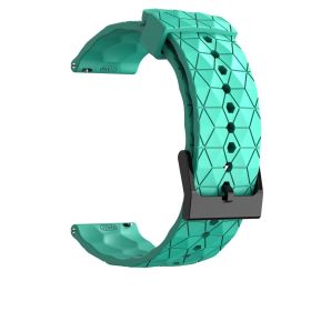 Universal Football Patterned Silicone Strap (Option: Duck-20mm)