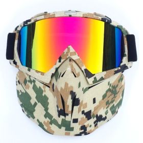 Outdoor Glasses Helmet Goggles (Option: Camouflage Frame)