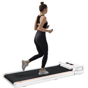 FYC Under Desk Treadmill 2.5HP Slim Walking Treadmill 265LBS - Electric Treadmill with APP Bluetooth Remote Control LED Display, Running Walking Joggi (Color: as Pic)