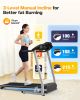 FYC Folding Treadmill for Home with Incline, 3.5HP 330lb Weight Capacity Foldable Electric Walking Treadmill, 12 Preset Programs Exercise Running Mach