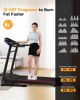 FYC Folding Treadmill for Home with Incline, 3.5HP 330lb Weight Capacity Foldable Electric Walking Treadmill, 12 Preset Programs Exercise Running Mach