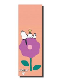 Ascend Yoga Mat (Style: Peanuts Snoopy and Woodstock Tan Flower Yoga Mat)